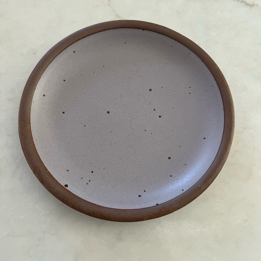 East Fork cake plate in taro